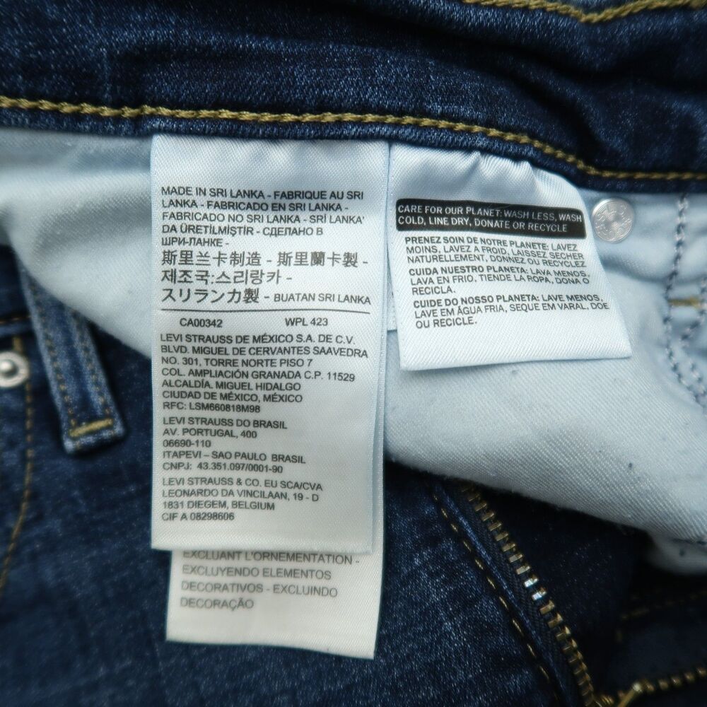 Levi's 314 Jeans Women's Size 30 Blue Mid-Rise Shaping Straight Denim 29" Inseam - Picture 12 of 16